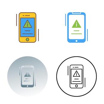 icono de vector de error