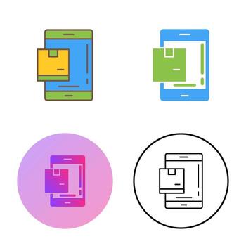 icono de vector de paquete