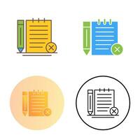 Unchecked Notes Vector Icon