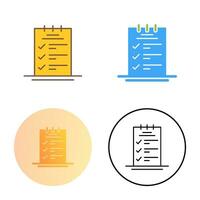 Booking CheckList Vector Icon