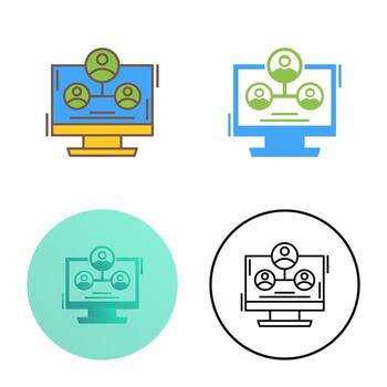 Hierarchy Structure Vector Icon
