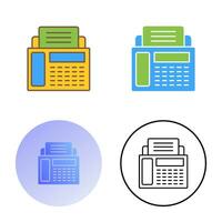 Fax Machine Vector Icon