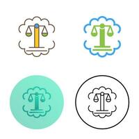 Justice Scale Vector Icon