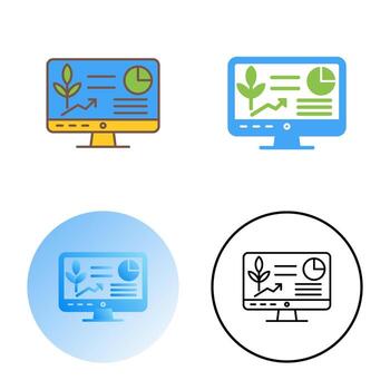 icono de vector de computadora