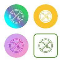 No Weapons Vector Icon