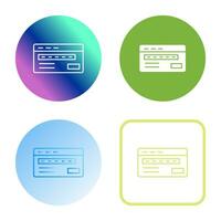 Credit Card Vector Icon