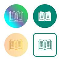 Unique Textbook Vector Icon