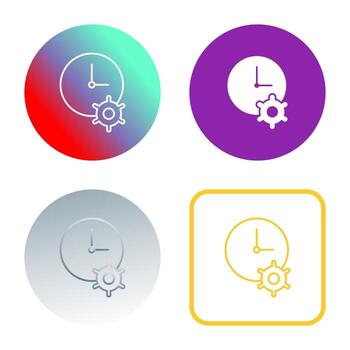 Unique Time Optimization Vector Icon