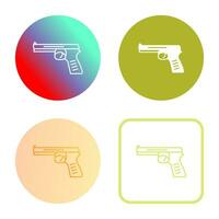 icono de vector de pistola única