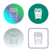 Unique French Fries Vector Icon