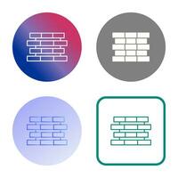 Unique Bricks Vector Icon