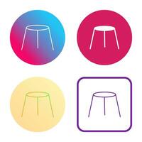 Unique Stool Vector Icon