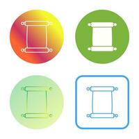 Scroll of Paper Vector Icon