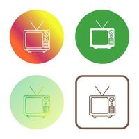 Television Broadcast Vector Icon