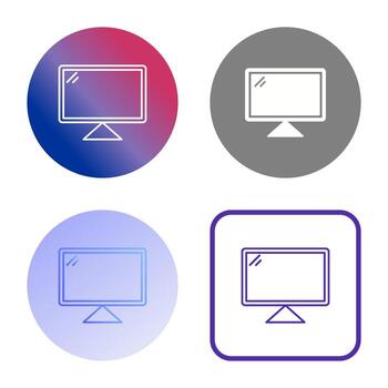 icono de vector de computadora