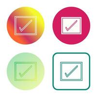 Checkbox Vector Icon