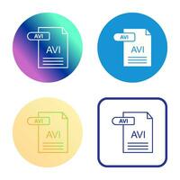 AVI Vector Icon