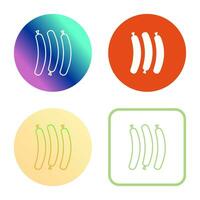 Hot Sausage Vector Icon