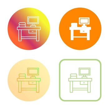 icono de vector de mesa