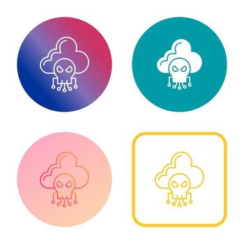 icono de vector de nube