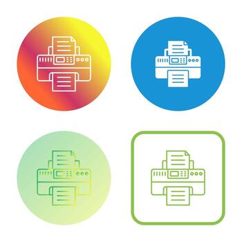icono de vector de impresora