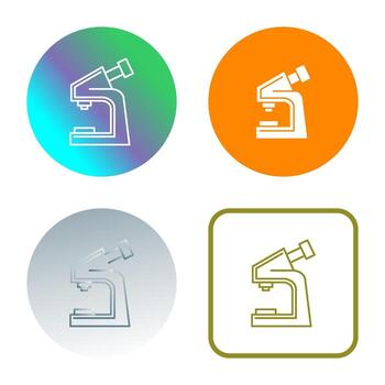 icono de vector de microscopio