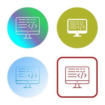 icono de vector de codificación