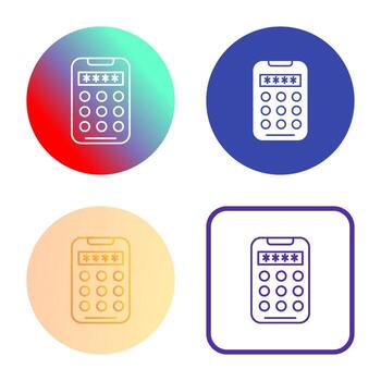 icono de vector de código pin