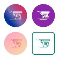 Wheelbarrow Vector Icon