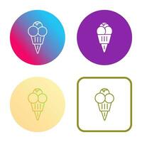 icono de vector de helado