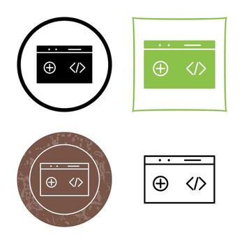 Unique Clean Code Vector Icon