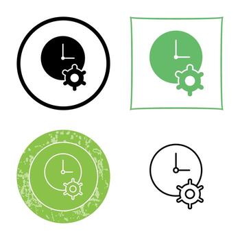 Unique Time Optimization Vector Icon
