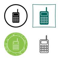 icono de vector de walkie talkie único