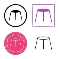 Unique Stool Vector Icon