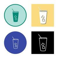 Iced Coffee Vector Icon