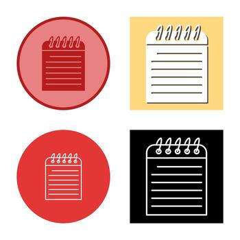 icono de vector de nota única