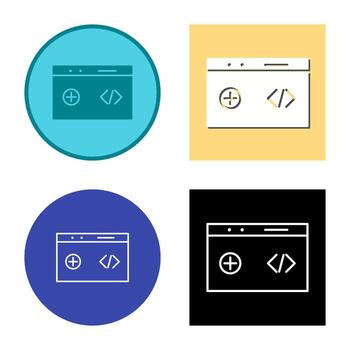Unique Clean Code Vector Icon