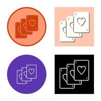 Unique Deck of Cards Vector Icon