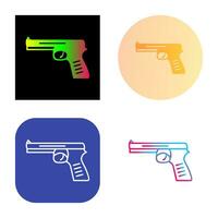 icono de vector de pistola única