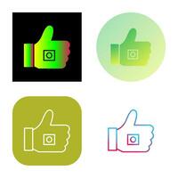 Unique Like Marketing Vector Icon