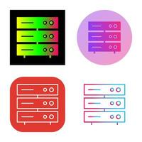 Unique Server Network Vector Icon