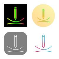 Draw Curve Vector Icon