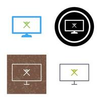 Unique Disconnected Network Vector Icon