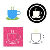 icono de vector de café caliente único