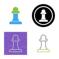 Unique Pawn Vector Icon