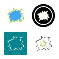 Unique Explosion Vector Icon