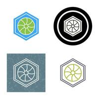 Unique Hexagonal Diaphram Vector Icon