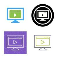 Video Streaming Vector Icon