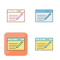 Unique Blogging Service Vector Icon