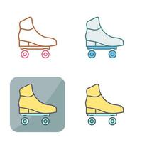 patines, vector, icono vector